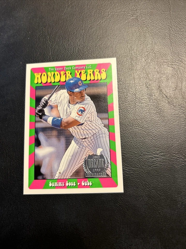 C53d Sammy Sosa Wy25 Chicago Cubs, 1998 Upperdeck Wonder Years - Image 3 of 3