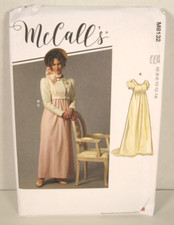 McCall's 18th Century Historic Costume Pattern #8132 Misses' 6-14 Uncut