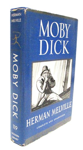 MOBY DICK by HERMAN MELVILLE HCDJ MODERN LIBRARY 119 (1950) - Imagen 2 de 10