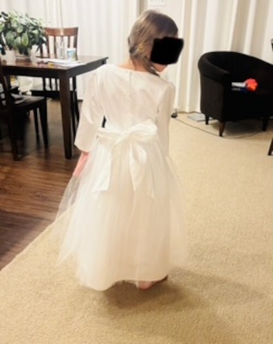 Flower Girl Dress Size 7 Communion Dress Flower Girl Wedding Dress - Picture 4 of 4