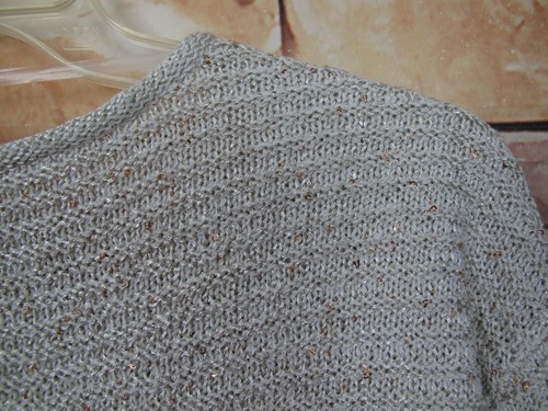 Chico’s Talla 0 Mujer’s Suéter Túnica Beige/Dorado Mezcla Algodón M-1 - Imagen 8 de 8