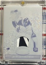 2010 BOWMAN STERLING ROB GRONKOWSKI, #BSR-RG, ROOKIE, 2 COLOR JERSEY PLATE, #1/1