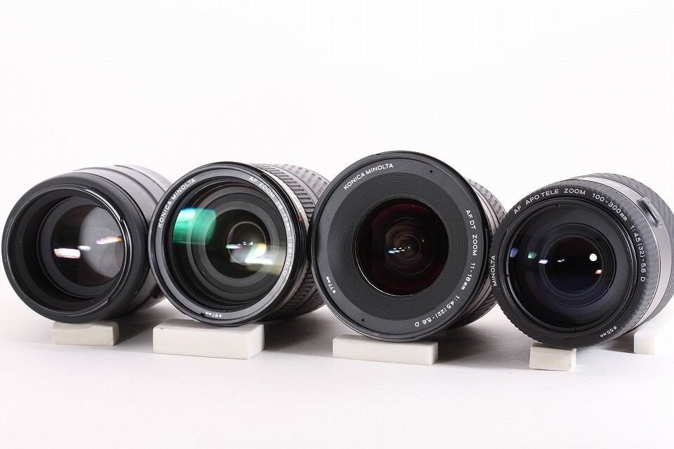 8 Lens Set Minolta AF DT Zoom 11-18mm F4.5-5.6 D Lens for Sony A