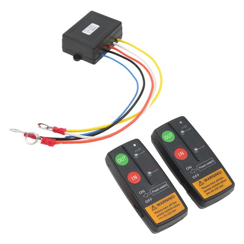 Wireless Winch Remote Control Kit 75ft Range 12V 24V High Sensitivity for Car
