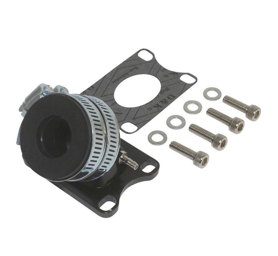 Pipe admission alu et manchon Replay pour moteur Minarelli AM6 diametre interne 24mm