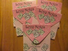 LOVE NOTES - NOTE PADS - SET OF FIVE