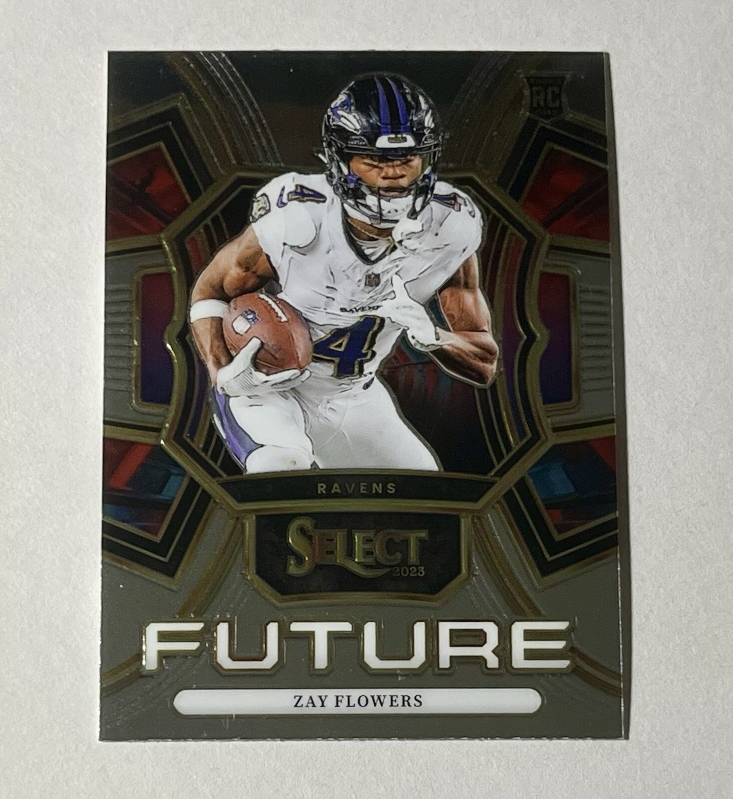 2023 Panini Select Zay Flowers Future RC #FUT-ZFL Baltimore Ravens