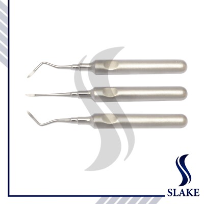 3 Pcs Dental Root Elevators HEIDBRINK Oral Surgery Luxating Root Picker Elevator