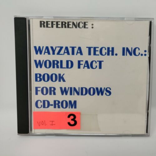 CD-ROM Wayzata World Factbook per Windows  - Foto 1 di 3