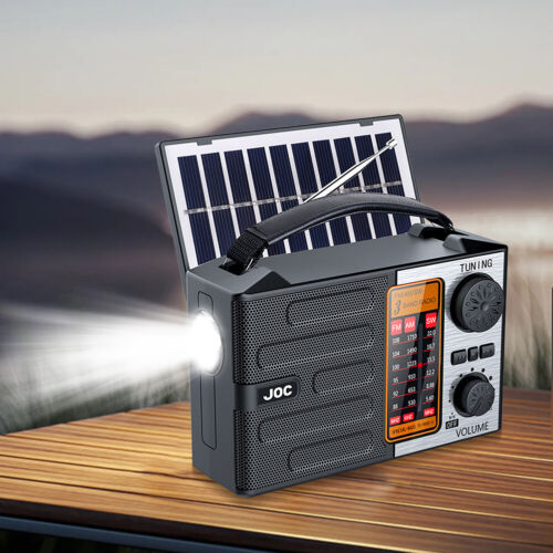 Solarradio mit LED-Taschenlampe und BT-Lautsprecher tragbares AM-FM-SW-Radio für - Bild 10 von 11