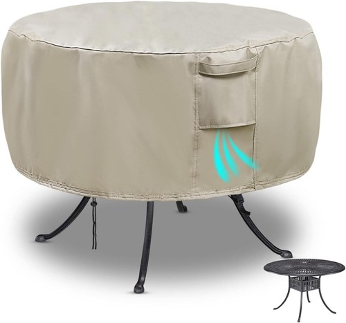 Patio Bistro Table Cover Waterproof Round Dining Table Cover for 31" 32"