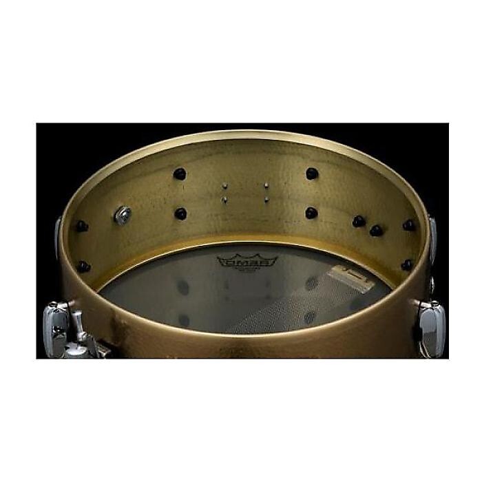 TAMA Star Reserve Hand Hammered Brass Snare Drum 14 x 5.5 in