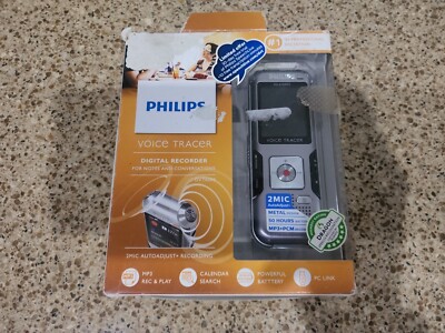 Philips Voice Tracer DVT4000 Digital Voice Recorder Auto Adjust+ Open Box