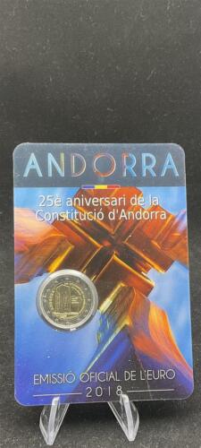 Andorra Gedenkmünze 2 Euro 2018 25 Jahre Verfassung, Coincard stgl., bfr. - Bild 1 von 2