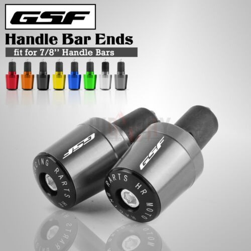22MM Grips Plugs Handle Bar End for SUZUKI GSF 250 600S GSF650 1200 650S BANDIT - Picture 3 of 54