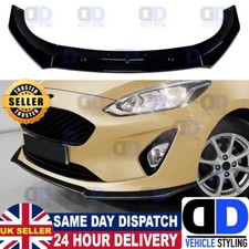 Ford Fiesta Mk8 Titanium Zetec T Front Bumper Splitter Spoiler Lip Wing 2018+