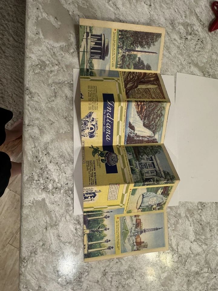 SINCLAIR HC GASOLINA INDIANA HOJA DE RUTA Y GUÍA TURÍSTICA DE COLECCIÓN AÑOS 40* B119 Foto 4 de 4