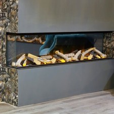2026 TruFlame™  PREMIUM 60inch wide 3 sided Built in Fireplace