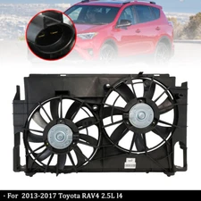 Fit For 2014 Toyota RAV4 2.5L l4 Radiator A/C Condenser Cooling Fan TO3115177