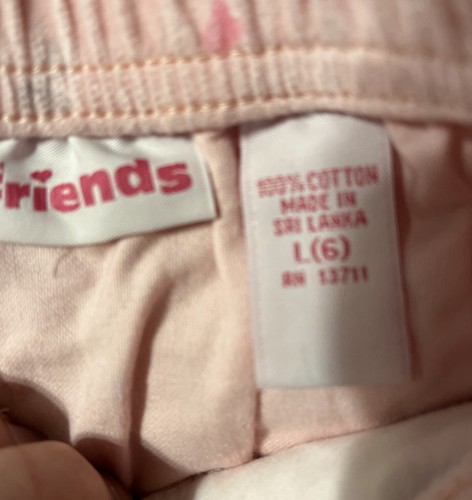 NOS, GIRLS Flare Skirt SZ 6, Pink Velveteen, Poodles, Hearts Just Friends - Picture 6 of 8