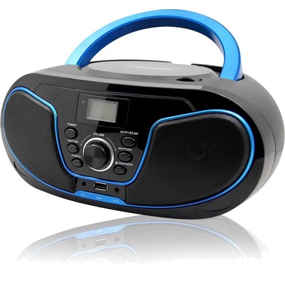 Kompakte CD Boombox mit Bluetooth und FM Radio - Ideales Geschenk für Kinder