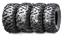 4 WANDA UTV ATV Tires 27x9-14 Front & 27x11-14 Rear 6PR Big Horn Style Solid lug