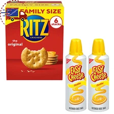 Original Crackers and Easy Cheese Cheddar Snack Variety Pack, 1 Family Size Box