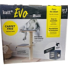 EVO Classic cat tree with scratching posts with Laminated Wood Shelves New 30"