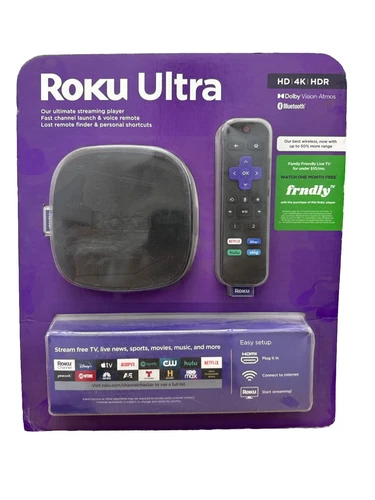 Roku 4 4400R HD & 4K UHD Streaming Media Player - Black