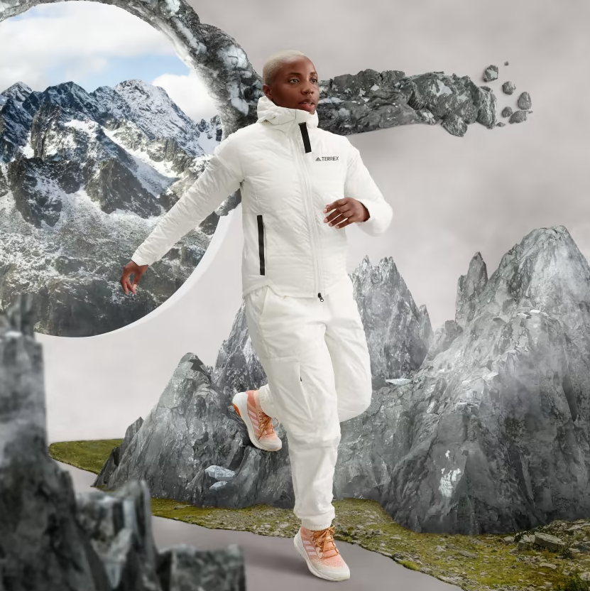 Adidas Women Large Terrex MYSHELTER Parley PrimaLoft Padded Jacket