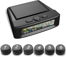 Tire Pressure Monitoring System Wireless with 6 External Sensors & 5 Alarm Modes