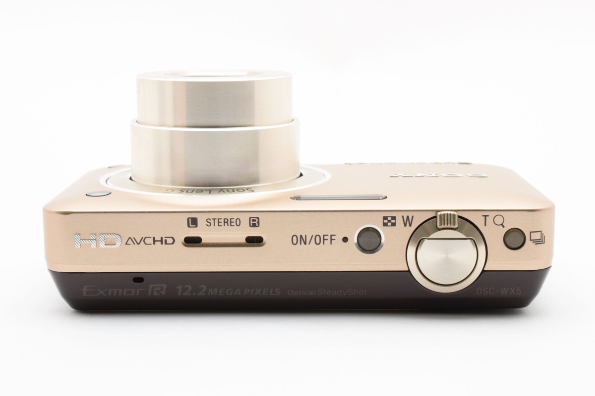 【箱付き 美品】SONY Cyber-shot DSC-WX5 ゴールド 美品✨SONY Cybershot DSC-WX5 ゴールド 製品箱 撮画有