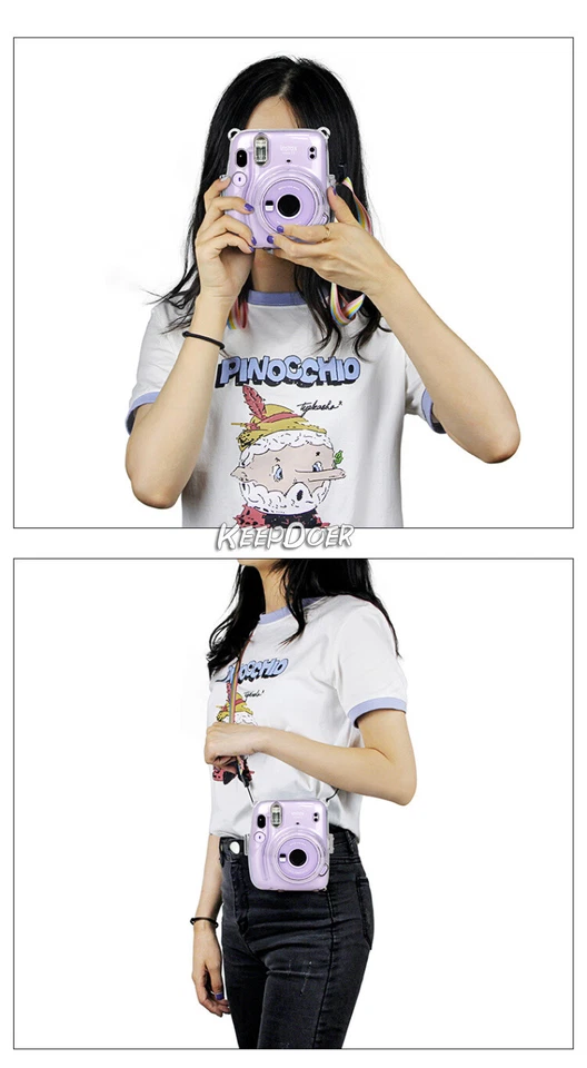 Camera Bag Case Protect Cover Shell Strap For Fujifilm Instant Instax Mini11 - Image 4 of 4