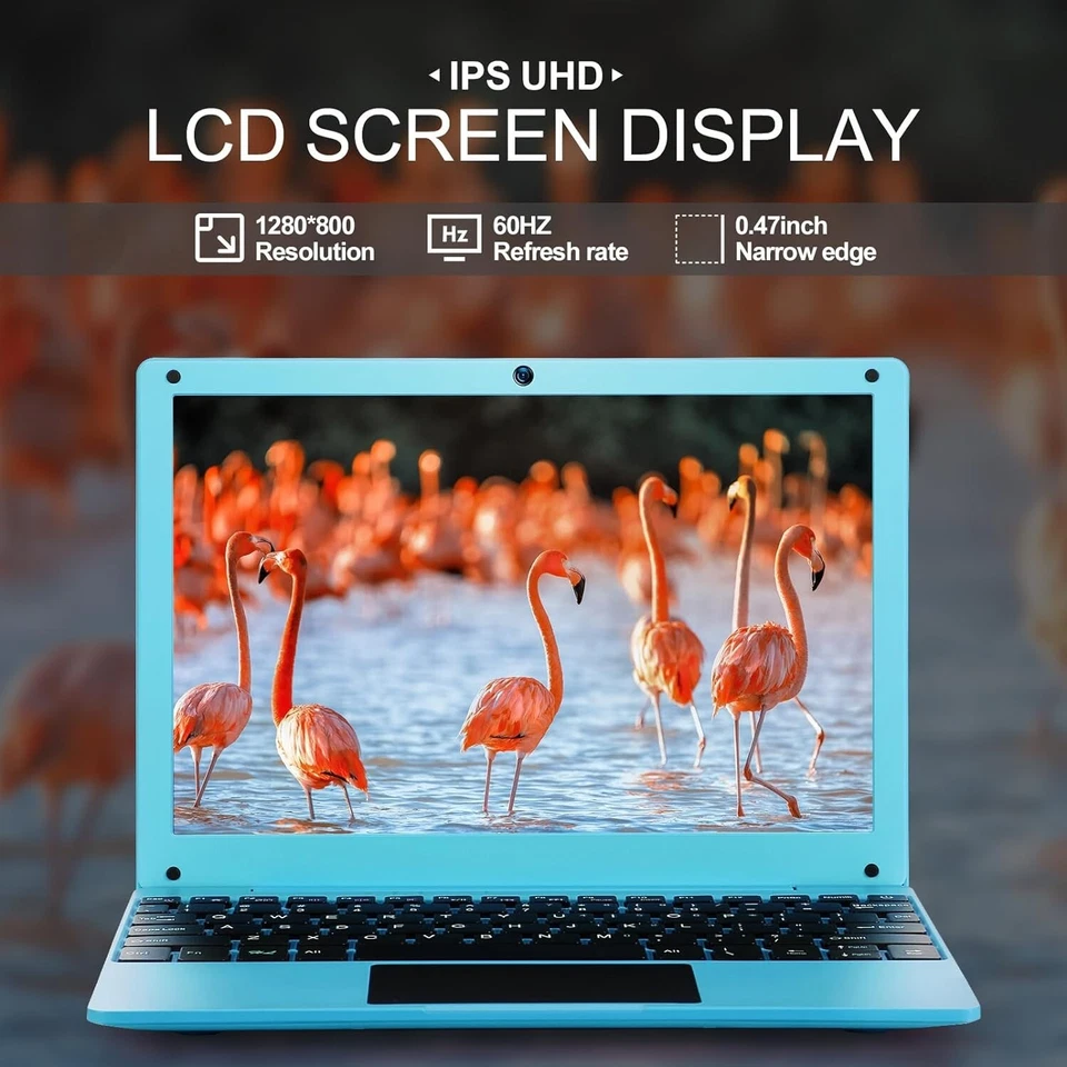 Portable 10.1'' Laptop Computer Quad Core Android 12.0 Netbook 2G RAM+64GB ROM - Image 2 of 4