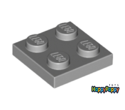 4211397 LEGO® Platte 2 x 2 Hellgrau 10 Stück Neu 