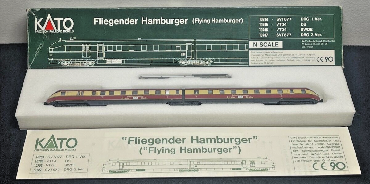 カトー 特急気動車VT04 「Fliegender Hamburger」Nゲージ N Scale KATO 10706 VT04 SWDE Fliegender Hamburger (Flying