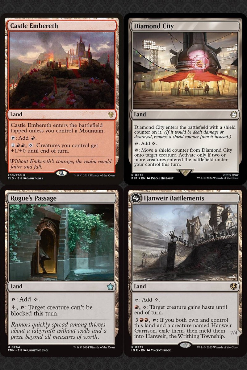 Castle Embereth 1x FOIL ELD MTG Throne of Eldraine Rare MINT red Castle Embereth 1x FOIL ELD MTG Throne of Eldraine Rare MINT red