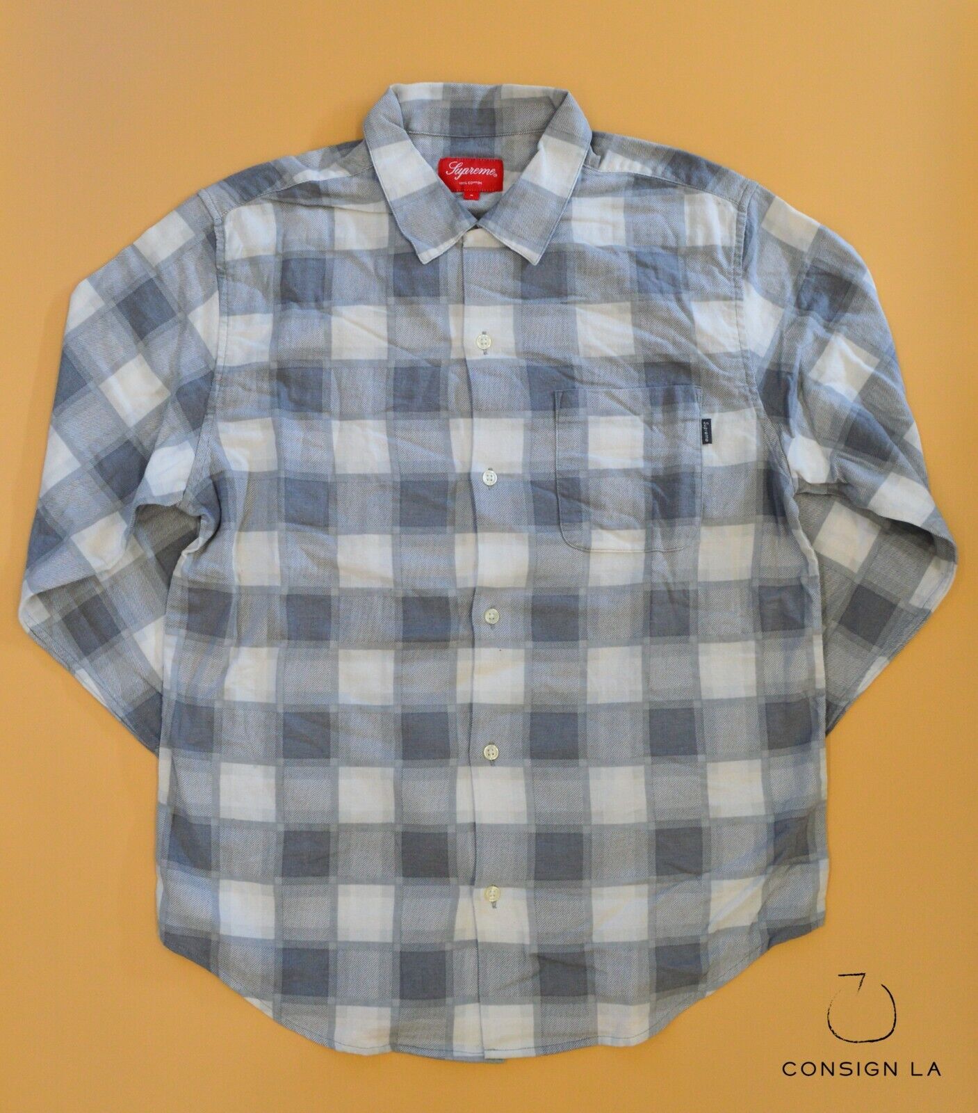 Supreme Printed Plaid Flannel Shirt - Small - image 1