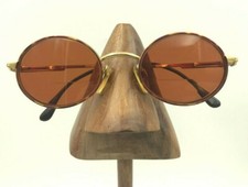 Vintage Vogue VO3184 328 Tortoise Gold Metal Oval Sunglasses Frames Italy
