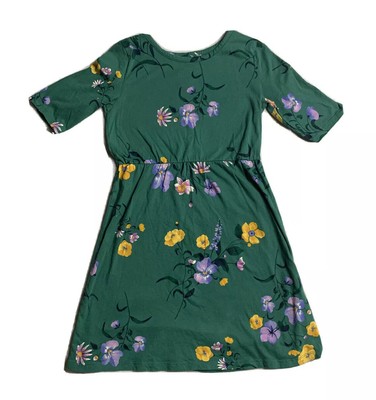 old navy green floral dress