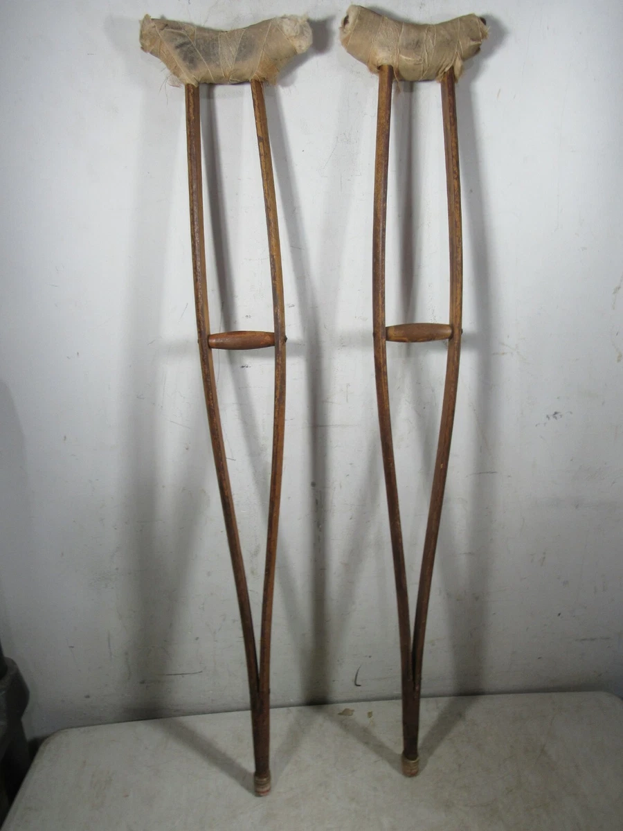 Antique Wooden Crutches