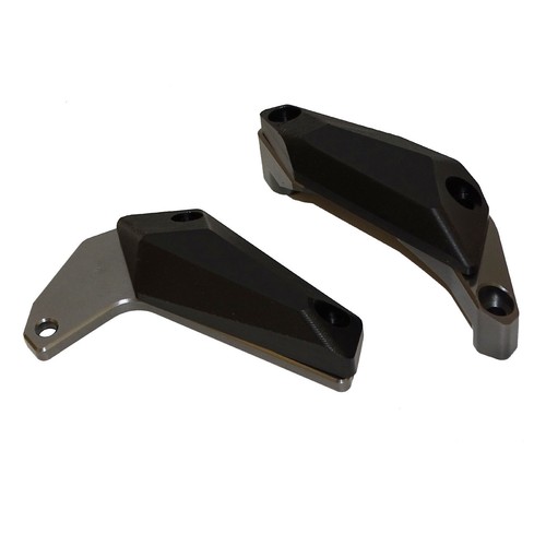 Gray Engine Guard Crash Pad Slider Protector Set For YAMAHA FZ10 MT-10 2016-2021 - Picture 4 of 7
