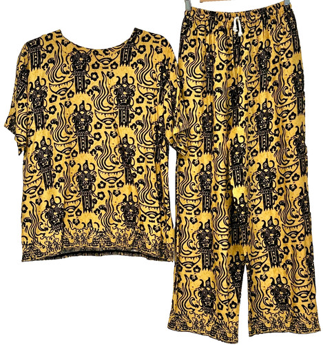 Casual Wear by East Winds 2 Piece Top and Pants Aztec MultiColor Womens Size XL