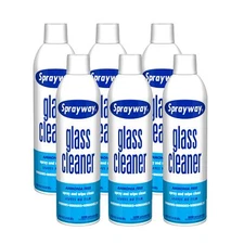 Pack of 6 Sprayway Glass Cleaner 19 Fl Oz Streak Free Foam Formula