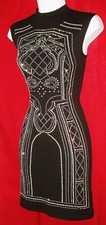 SAY WHAT? WOMEN'S SHIMMERY RHINESTONE FRONT DRESS STRETCHY SIZE SMALL NWOT