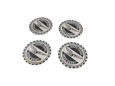 4X WIRE WHEEL CHIPS METAL EMBLEMS 2.25''/60MM FITS TO ZENITH CALIFORNIA #V306-8
