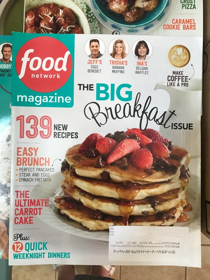 FOOD NETWORK MAGAZINES LOT OF 4 “Cook Like a Star” Series 2015 Vol. 8 #1, 2, 3,5 - Image 4 of 4
