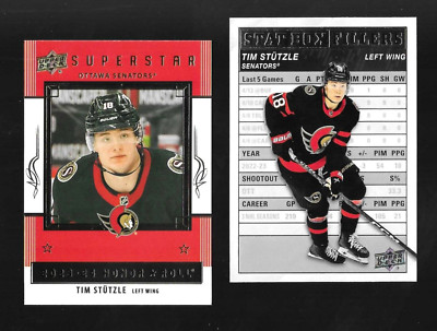 TIM STUTZLE  2023-24 Upper Deck STAT BOX FILLERS & SUPER STAR HONOR ROLL INSERT