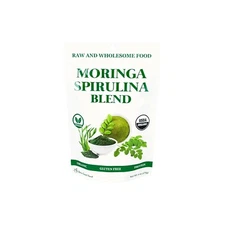 Moringa Spirulina blend Organic Superfood Mix Powder 6 oz by Cherie Sweet Heart