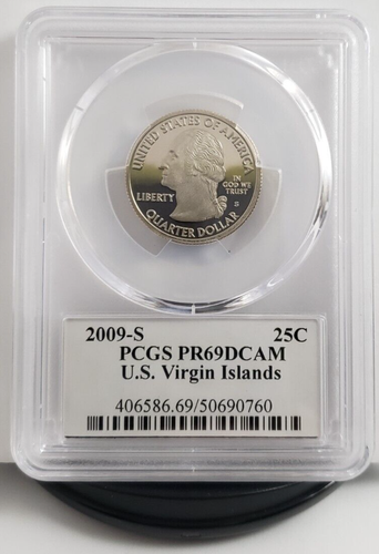 2009-S DC & Territorial Label - Proof Quarter Set - PCGS PR69DCAM - Nice! S3 - Picture 13 of 14